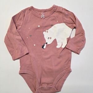 Pink Long Sleeve Kids One Piece